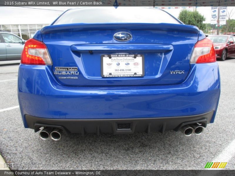 WR Blue Pearl / Carbon Black 2016 Subaru WRX Limited