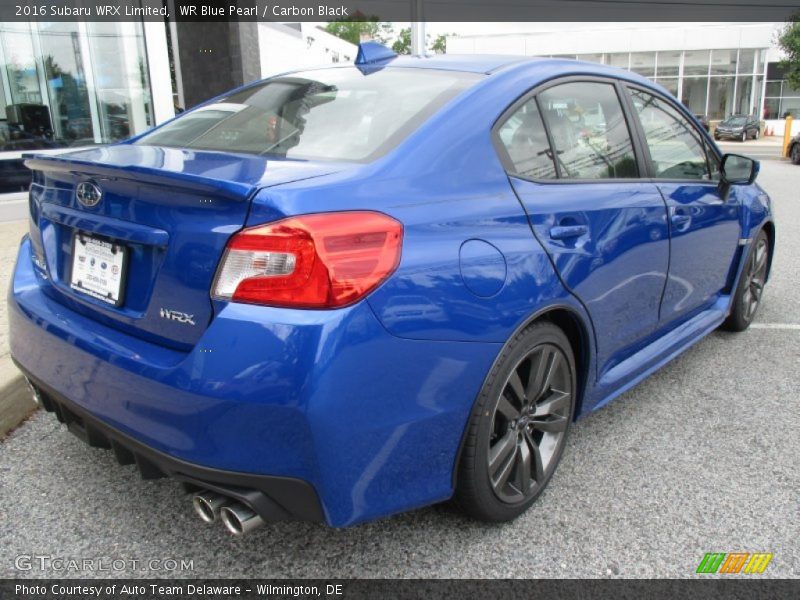 WR Blue Pearl / Carbon Black 2016 Subaru WRX Limited