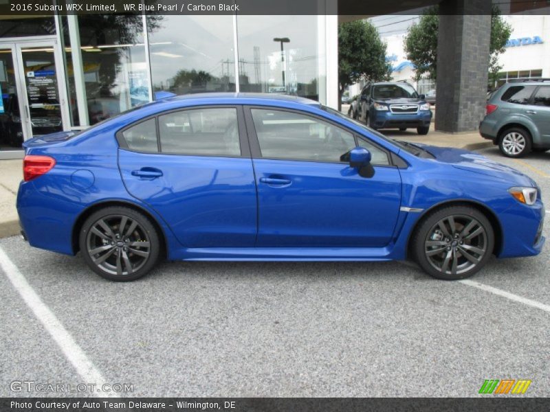 WR Blue Pearl / Carbon Black 2016 Subaru WRX Limited