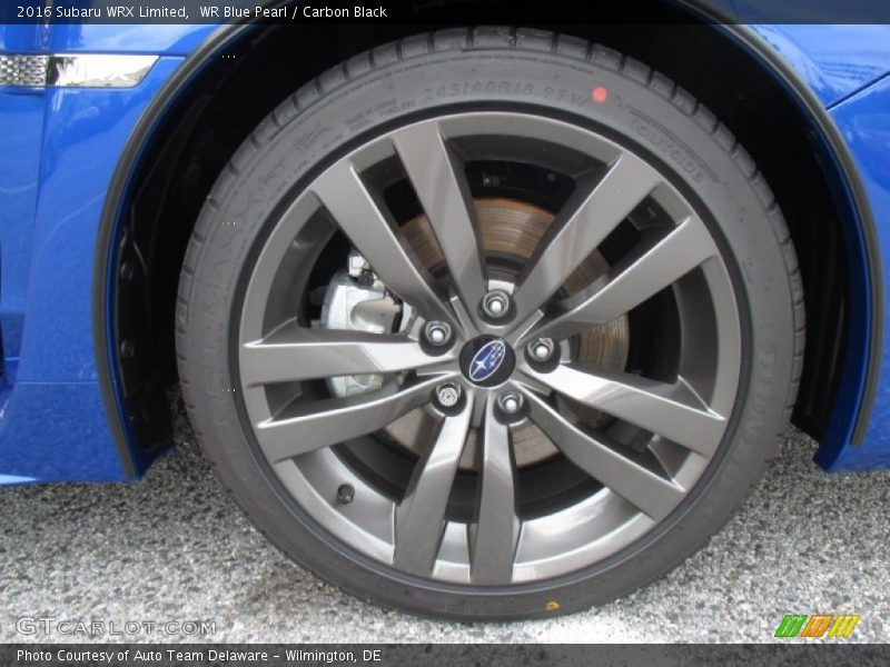 WR Blue Pearl / Carbon Black 2016 Subaru WRX Limited