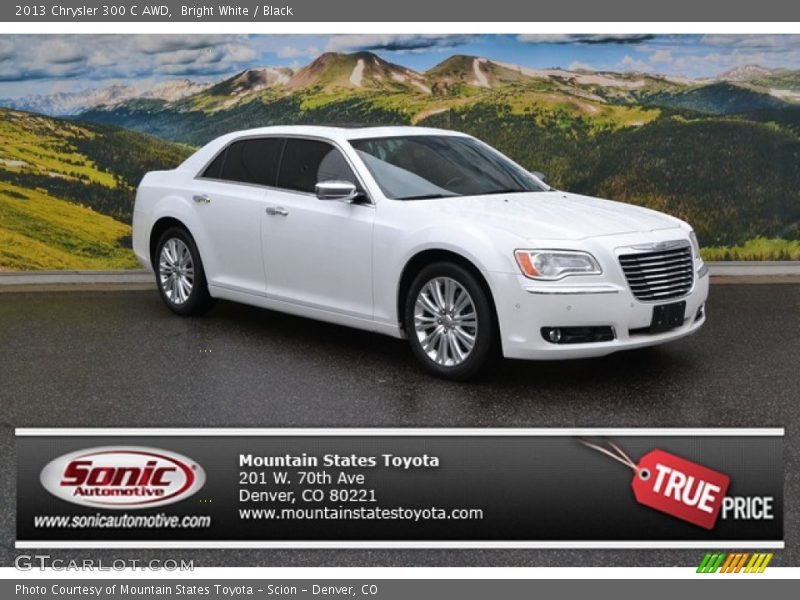 Bright White / Black 2013 Chrysler 300 C AWD