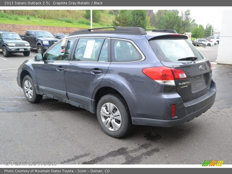 Graphite Gray Metallic / Black 2013 Subaru Outback 2.5i