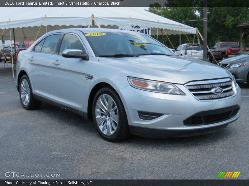 Ingot Silver Metallic / Charcoal Black 2010 Ford Taurus Limited