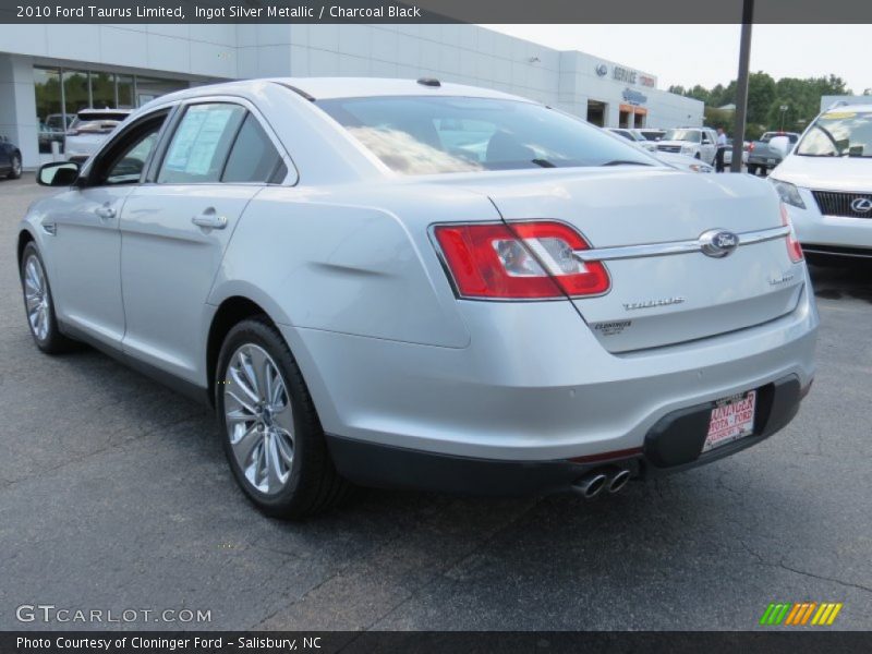 Ingot Silver Metallic / Charcoal Black 2010 Ford Taurus Limited