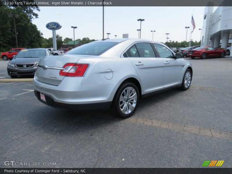 Ingot Silver Metallic / Charcoal Black 2010 Ford Taurus Limited