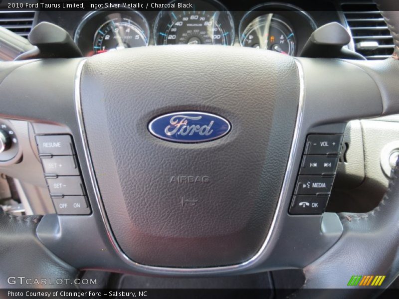 Ingot Silver Metallic / Charcoal Black 2010 Ford Taurus Limited