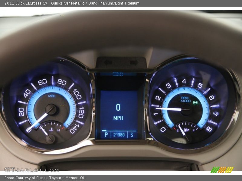 Quicksilver Metallic / Dark Titanium/Light Titanium 2011 Buick LaCrosse CX
