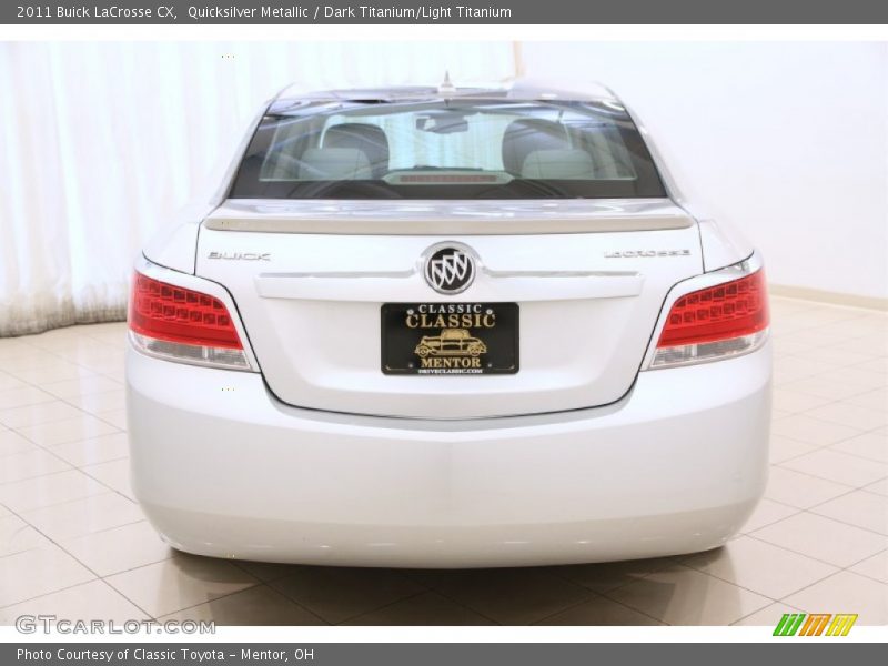 Quicksilver Metallic / Dark Titanium/Light Titanium 2011 Buick LaCrosse CX