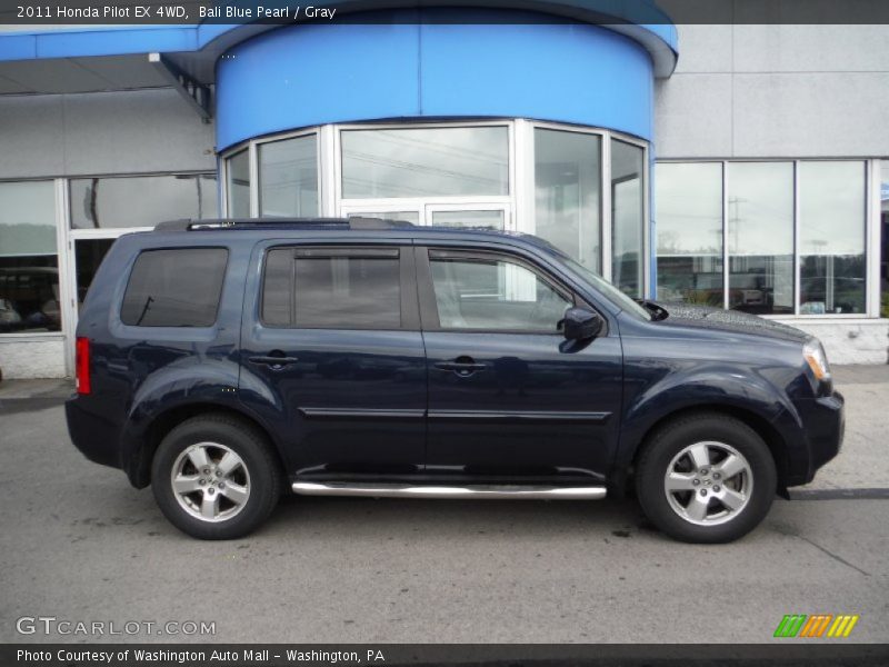 Bali Blue Pearl / Gray 2011 Honda Pilot EX 4WD