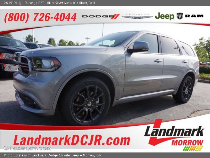 Billet Silver Metallic / Black/Red 2015 Dodge Durango R/T