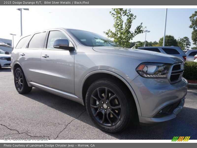 Billet Silver Metallic / Black/Red 2015 Dodge Durango R/T