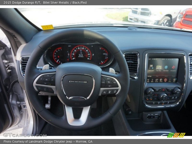 Billet Silver Metallic / Black/Red 2015 Dodge Durango R/T