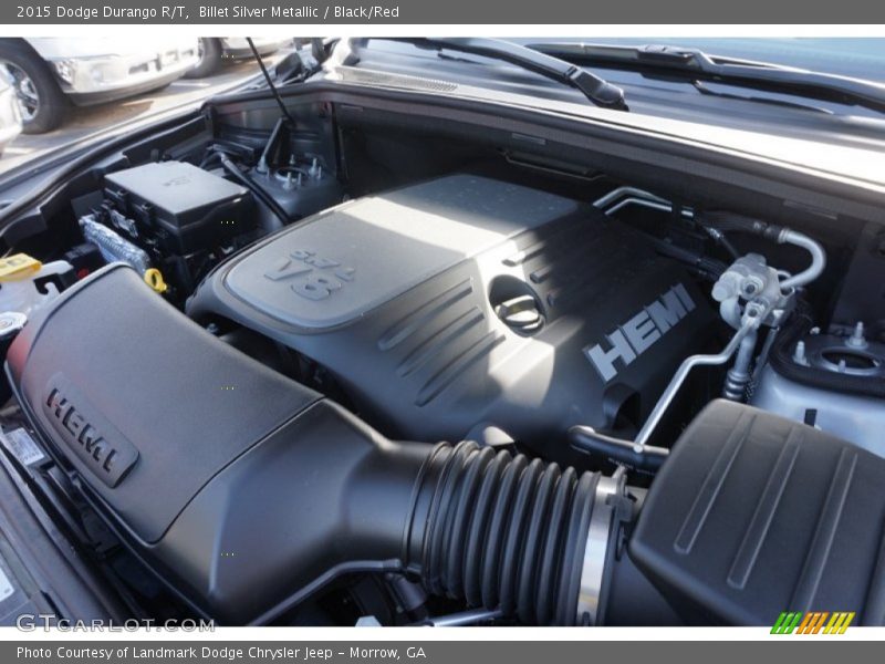 Billet Silver Metallic / Black/Red 2015 Dodge Durango R/T