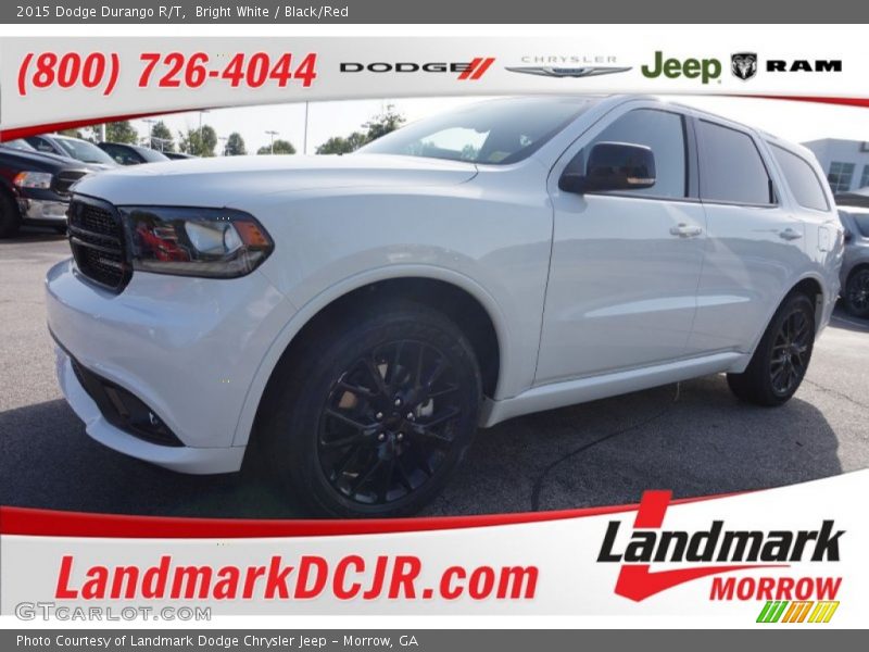 Bright White / Black/Red 2015 Dodge Durango R/T