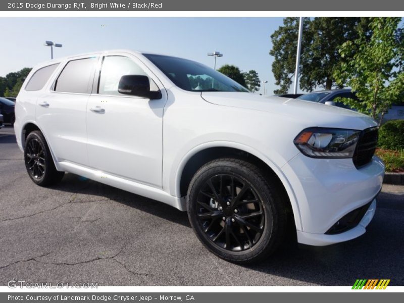 Bright White / Black/Red 2015 Dodge Durango R/T
