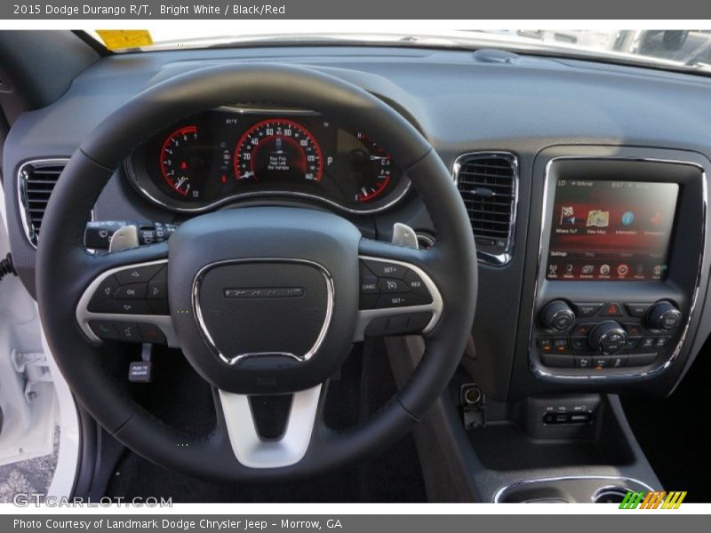Bright White / Black/Red 2015 Dodge Durango R/T