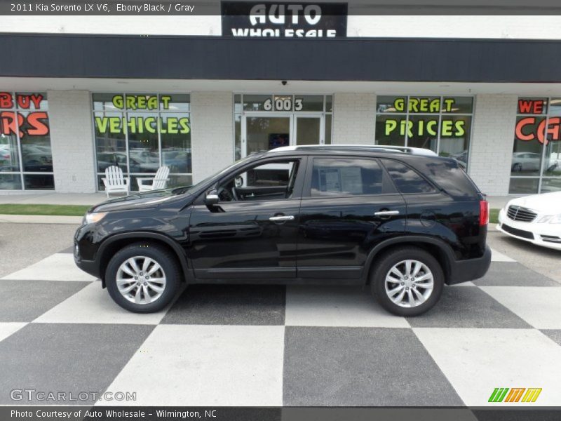 Ebony Black / Gray 2011 Kia Sorento LX V6