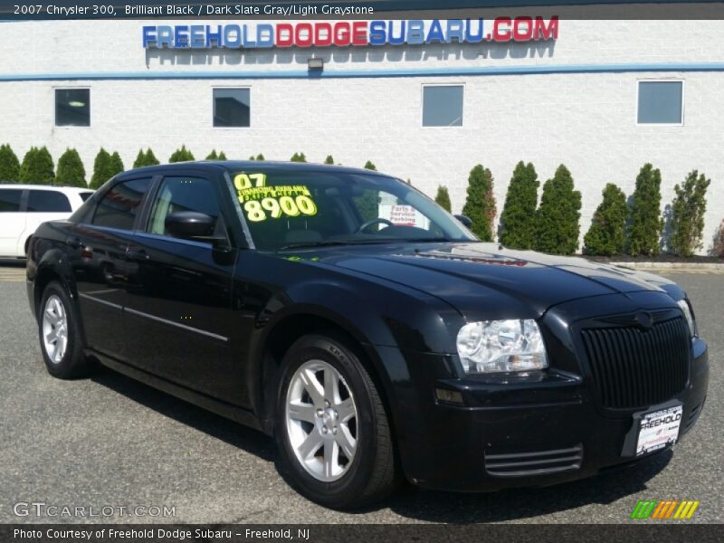 Brilliant Black / Dark Slate Gray/Light Graystone 2007 Chrysler 300