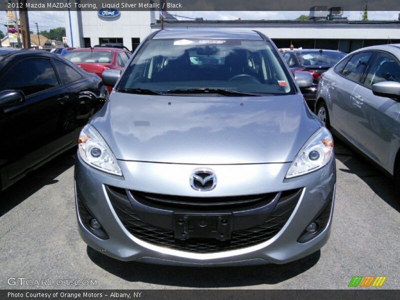 Liquid Silver Metallic / Black 2012 Mazda MAZDA5 Touring