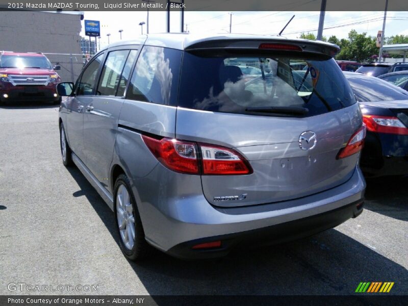 Liquid Silver Metallic / Black 2012 Mazda MAZDA5 Touring