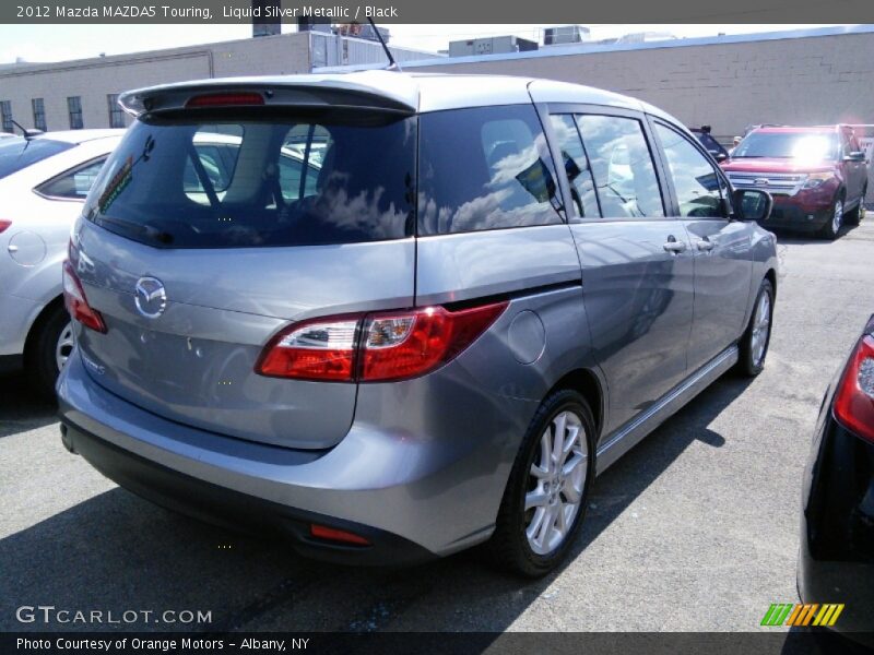 Liquid Silver Metallic / Black 2012 Mazda MAZDA5 Touring