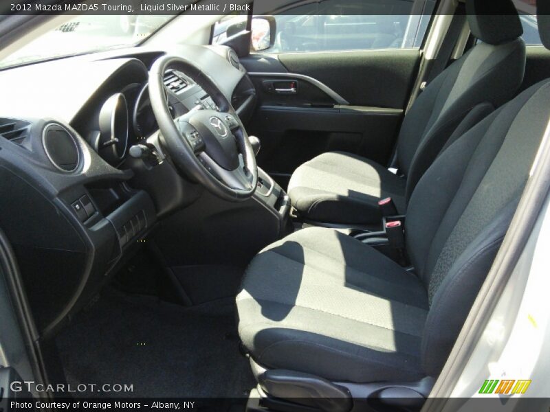 Liquid Silver Metallic / Black 2012 Mazda MAZDA5 Touring