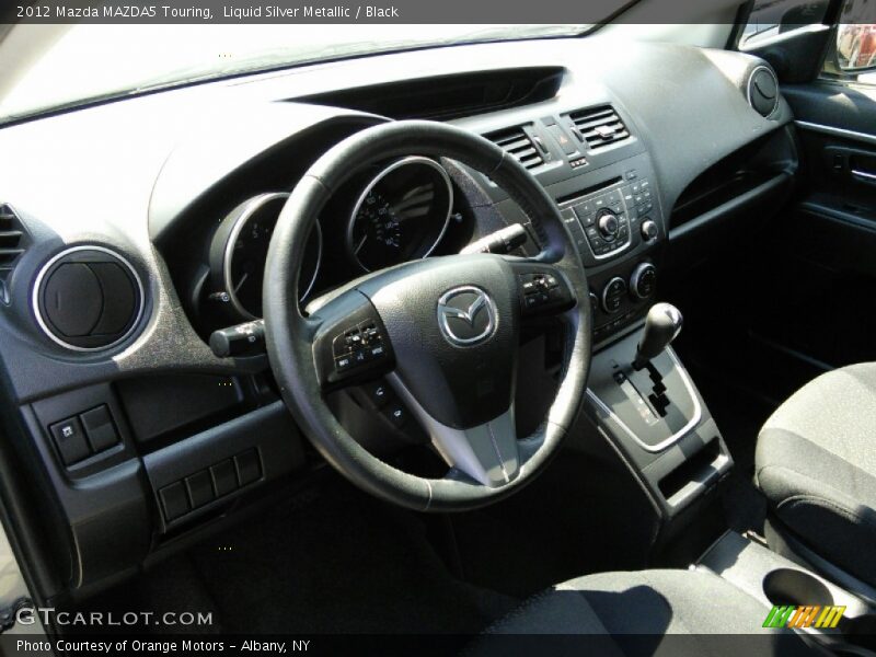 Liquid Silver Metallic / Black 2012 Mazda MAZDA5 Touring