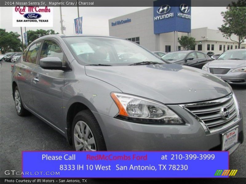 Magnetic Gray / Charcoal 2014 Nissan Sentra SV