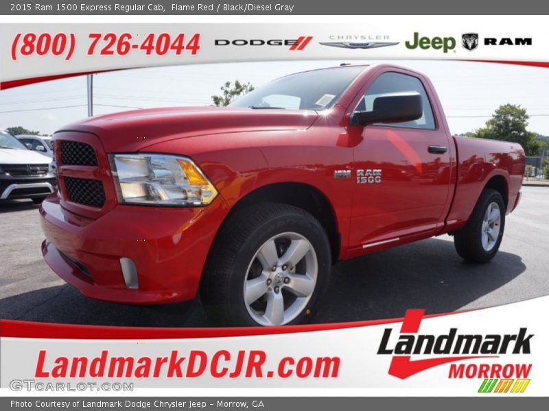 Flame Red / Black/Diesel Gray 2015 Ram 1500 Express Regular Cab