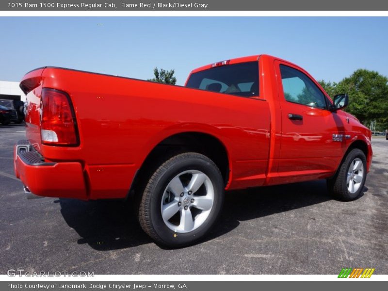 Flame Red / Black/Diesel Gray 2015 Ram 1500 Express Regular Cab