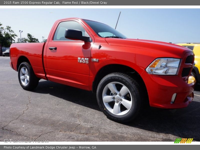 Flame Red / Black/Diesel Gray 2015 Ram 1500 Express Regular Cab