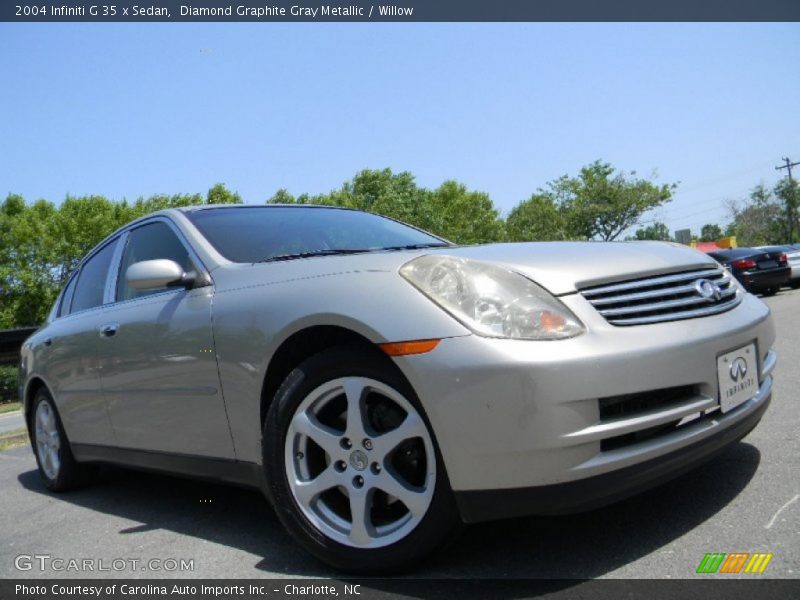 Diamond Graphite Gray Metallic / Willow 2004 Infiniti G 35 x Sedan