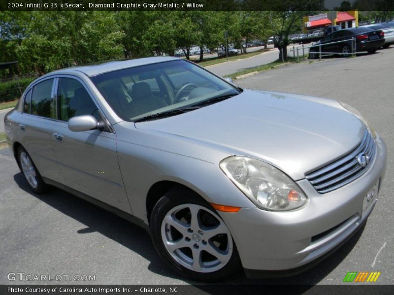 Diamond Graphite Gray Metallic / Willow 2004 Infiniti G 35 x Sedan