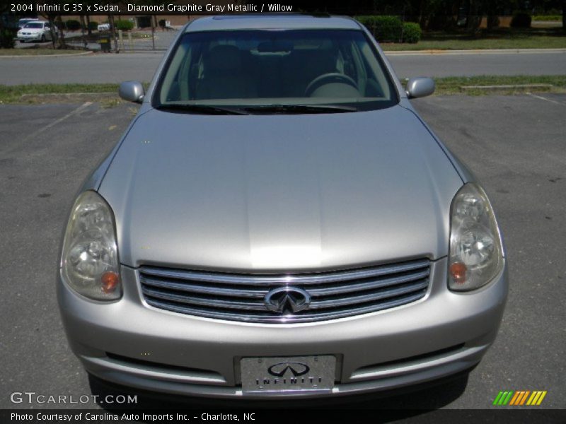 Diamond Graphite Gray Metallic / Willow 2004 Infiniti G 35 x Sedan