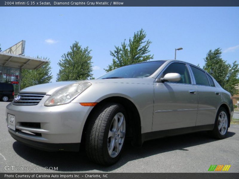 Diamond Graphite Gray Metallic / Willow 2004 Infiniti G 35 x Sedan