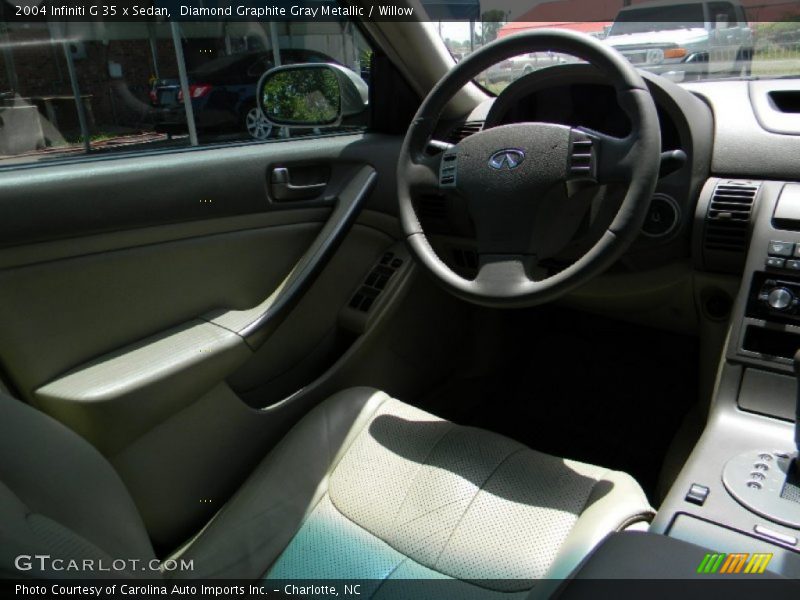 Diamond Graphite Gray Metallic / Willow 2004 Infiniti G 35 x Sedan