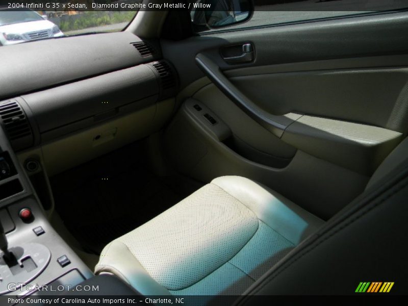 Diamond Graphite Gray Metallic / Willow 2004 Infiniti G 35 x Sedan