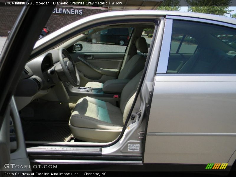 Diamond Graphite Gray Metallic / Willow 2004 Infiniti G 35 x Sedan