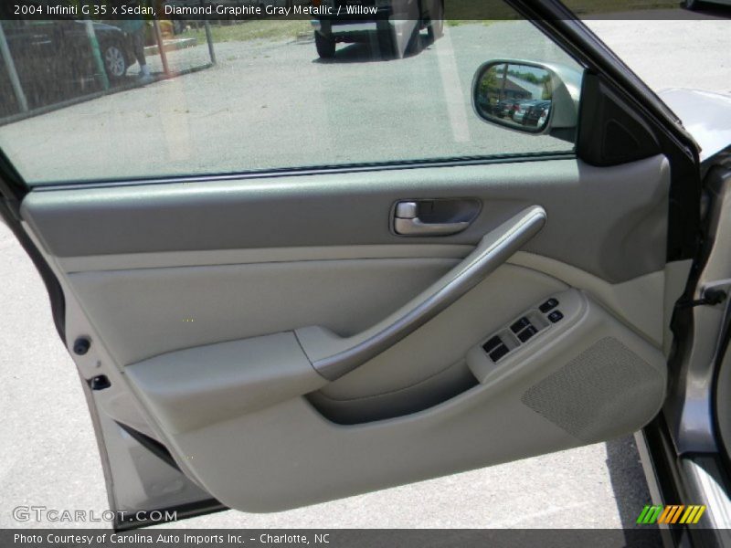 Diamond Graphite Gray Metallic / Willow 2004 Infiniti G 35 x Sedan