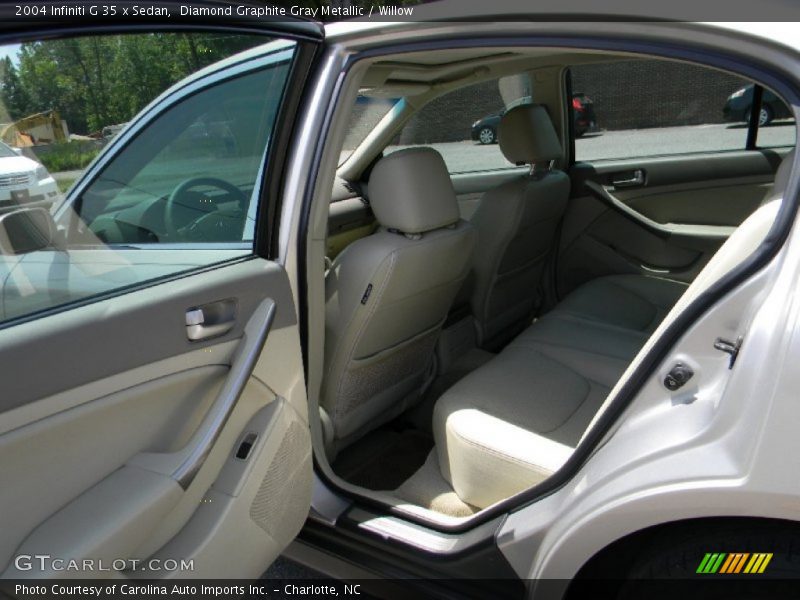 Diamond Graphite Gray Metallic / Willow 2004 Infiniti G 35 x Sedan