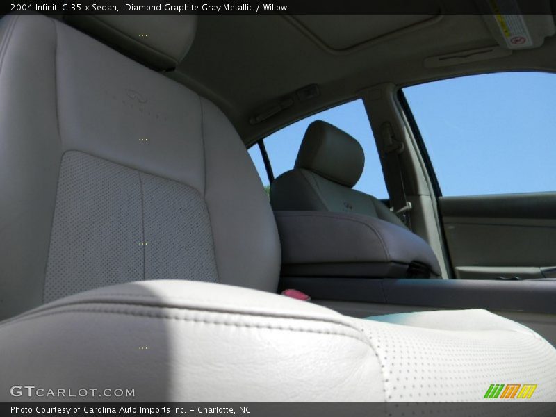 Diamond Graphite Gray Metallic / Willow 2004 Infiniti G 35 x Sedan