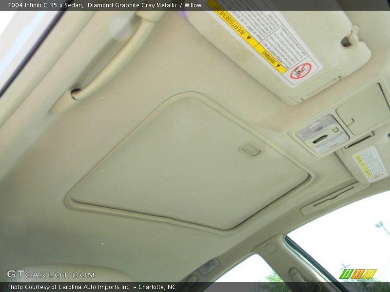 Diamond Graphite Gray Metallic / Willow 2004 Infiniti G 35 x Sedan