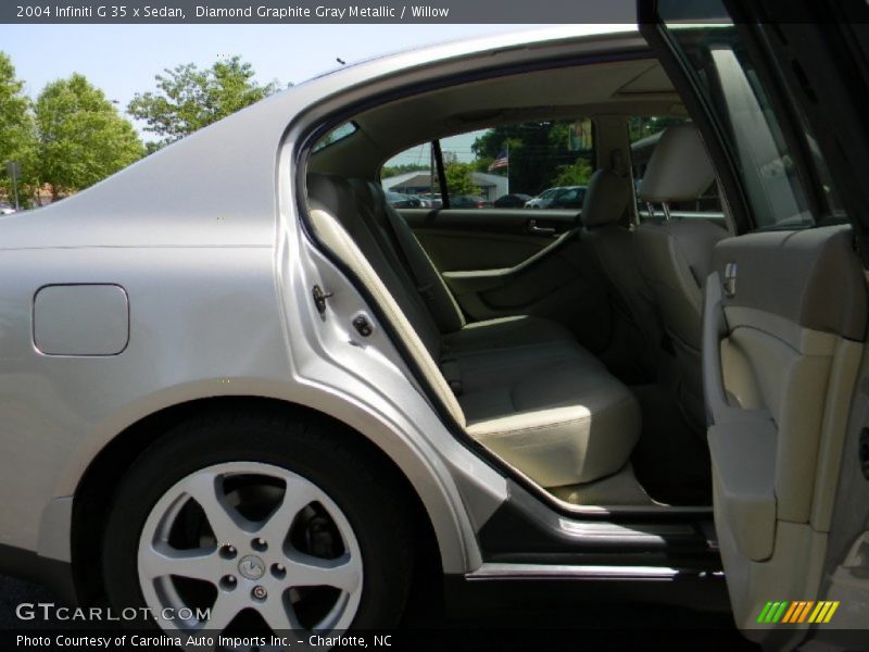 Diamond Graphite Gray Metallic / Willow 2004 Infiniti G 35 x Sedan