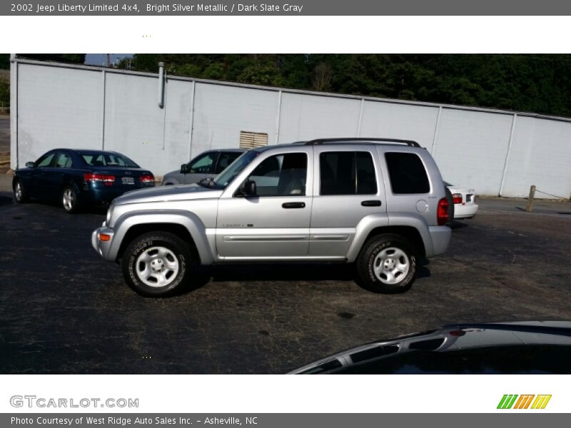 Bright Silver Metallic / Dark Slate Gray 2002 Jeep Liberty Limited 4x4