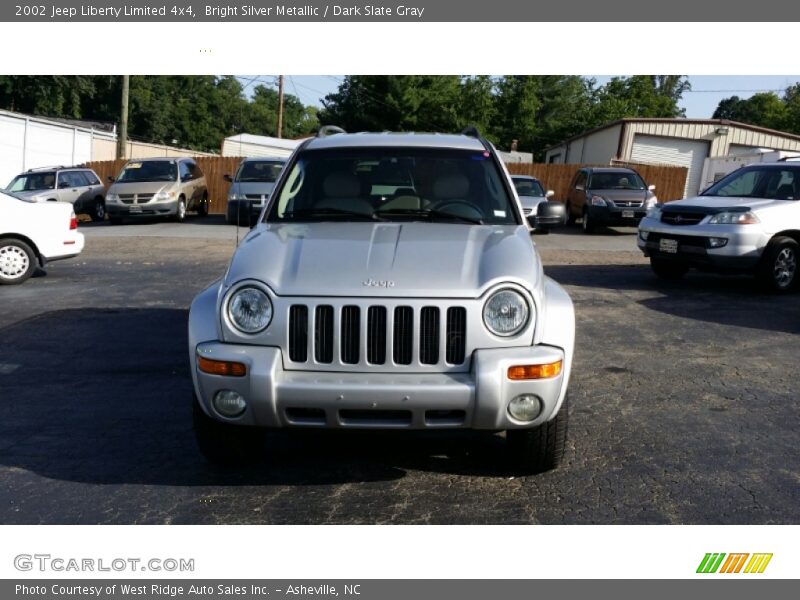 Bright Silver Metallic / Dark Slate Gray 2002 Jeep Liberty Limited 4x4