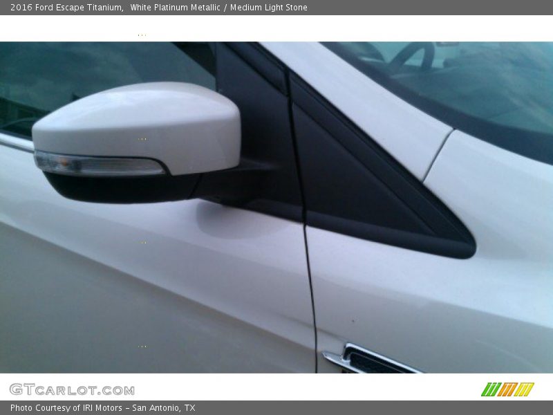 White Platinum Metallic / Medium Light Stone 2016 Ford Escape Titanium