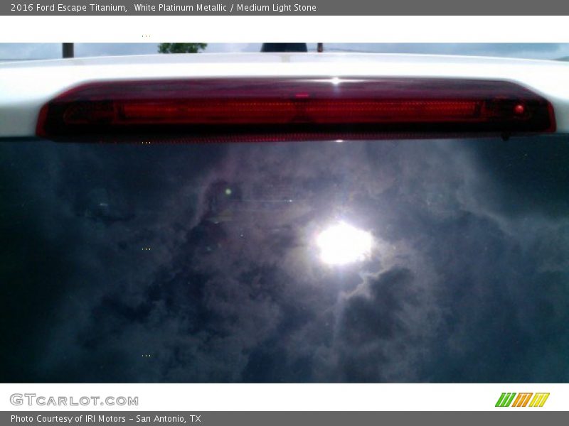 White Platinum Metallic / Medium Light Stone 2016 Ford Escape Titanium