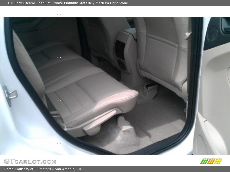 White Platinum Metallic / Medium Light Stone 2016 Ford Escape Titanium