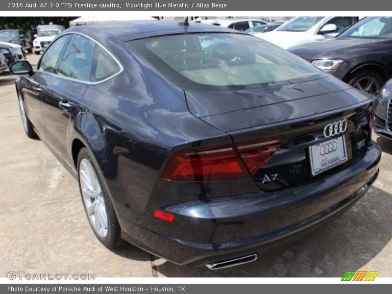 Moonlight Blue Metallic / Atlas Beige 2016 Audi A7 3.0 TFSI Prestige quattro