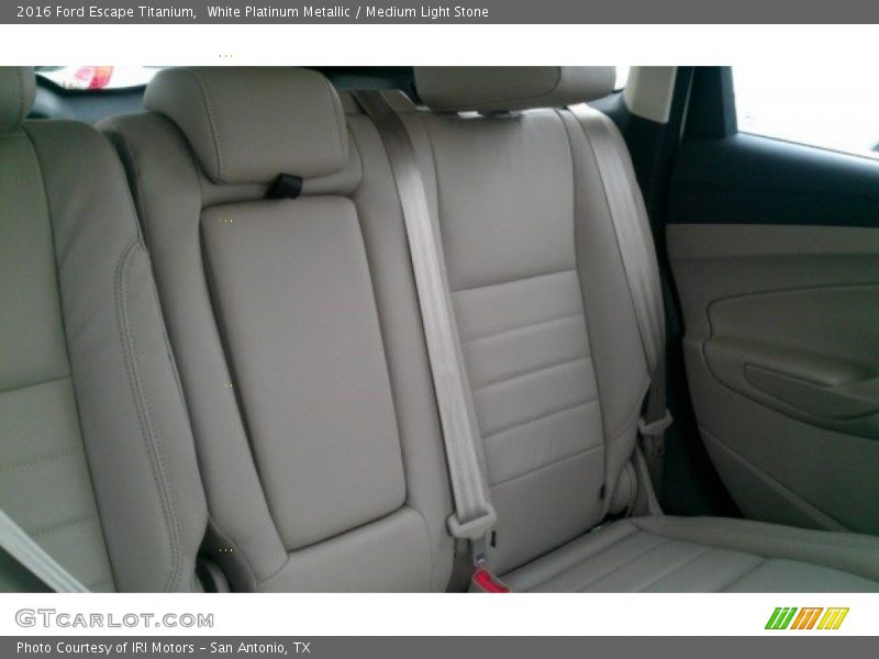 White Platinum Metallic / Medium Light Stone 2016 Ford Escape Titanium